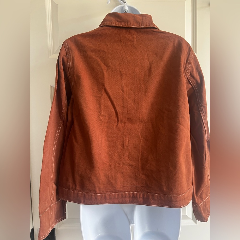 TNR Jeans Women's Rust Button-Front Jacket Size Small - Picture 3 of 7